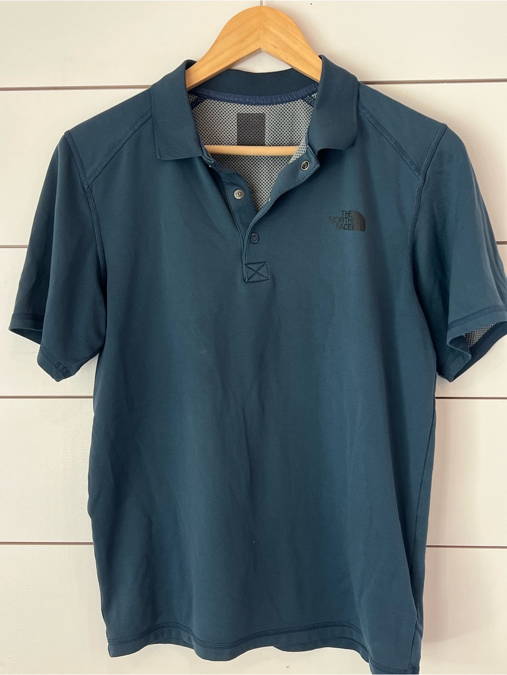 The North Face Men's Short-Sleeve FlashDry Polo in Deep Teal